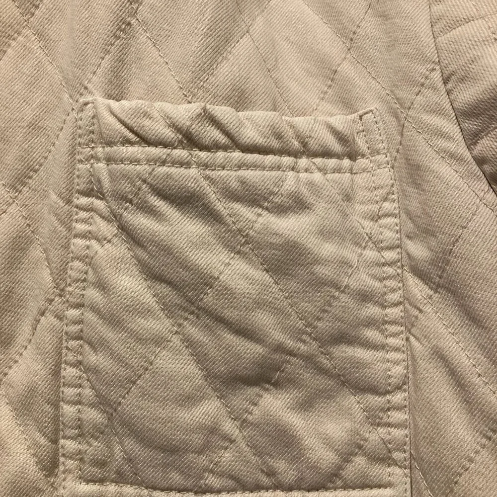 Anthropologie | Oversized Quilted Cream Jacket | Medium - Picture 9 of 14